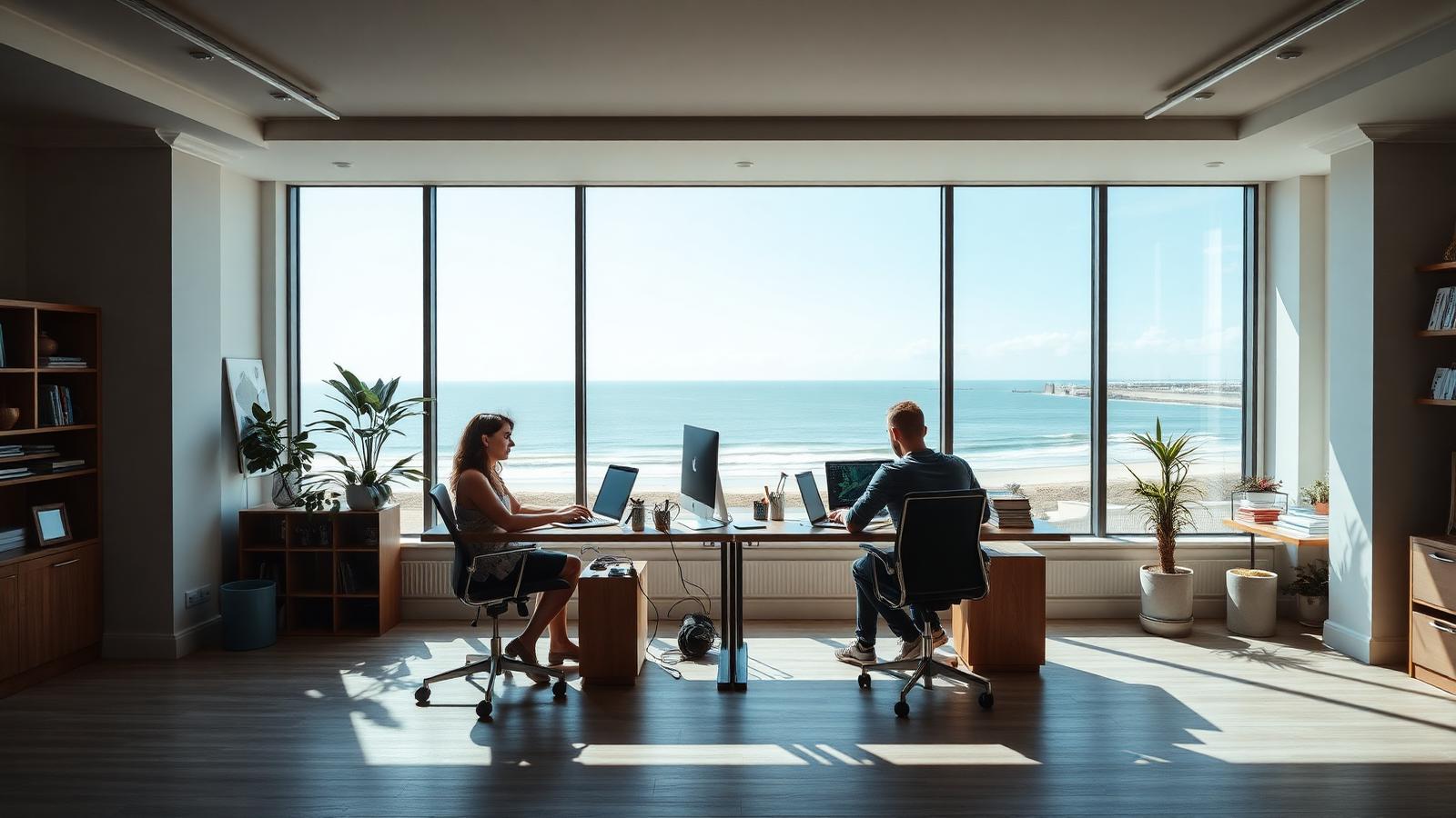 Web Design Worthing studio overlooking the West Sussex coast